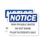 Signmission Non-Potable Water Do Not Drink Plant Nutrients, 18 in W x Rectangle, Plastic OS-2PACK-NS-P-1218-L-15090 - alternate 1